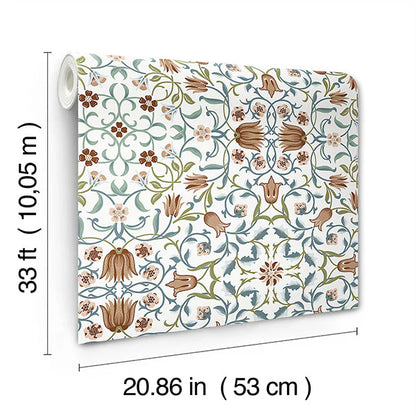 No 1 Holland Park Wallpaper (Red)