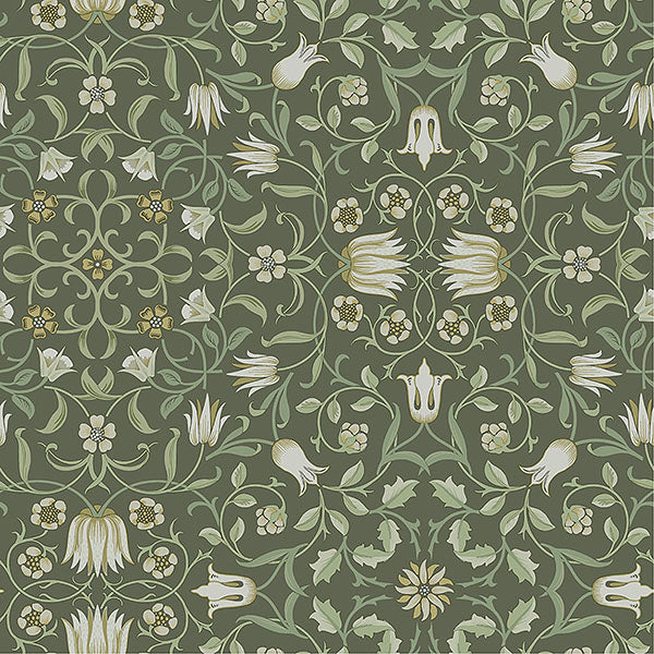 No 1 Holland Park Wallpaper (Green)
