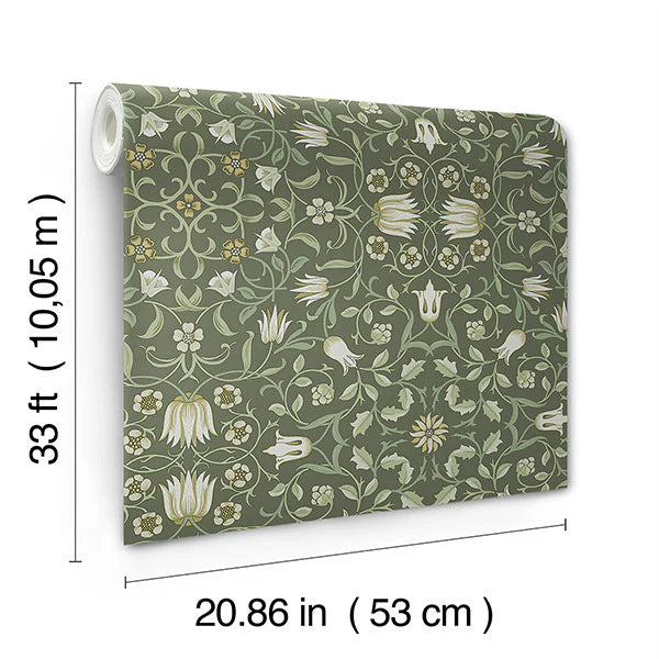 No 1 Holland Park Wallpaper (Green)