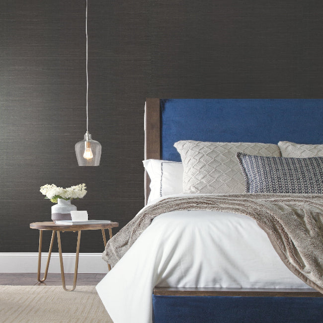 Sisal Wallpaper- Black
