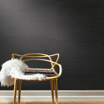 Sisal Wallpaper- Black