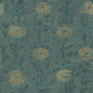 French Marigold Wallpaper- Teal Green/Gold