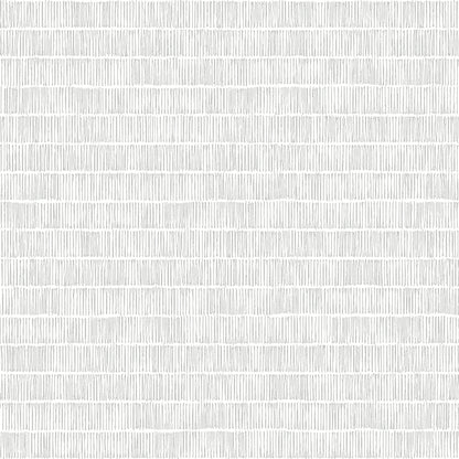 Horizontal Hash Marks Wallpaper- Grey