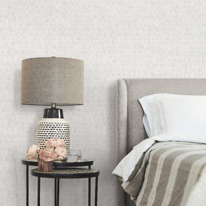 Horizontal Hash Marks Wallpaper- Neutral
