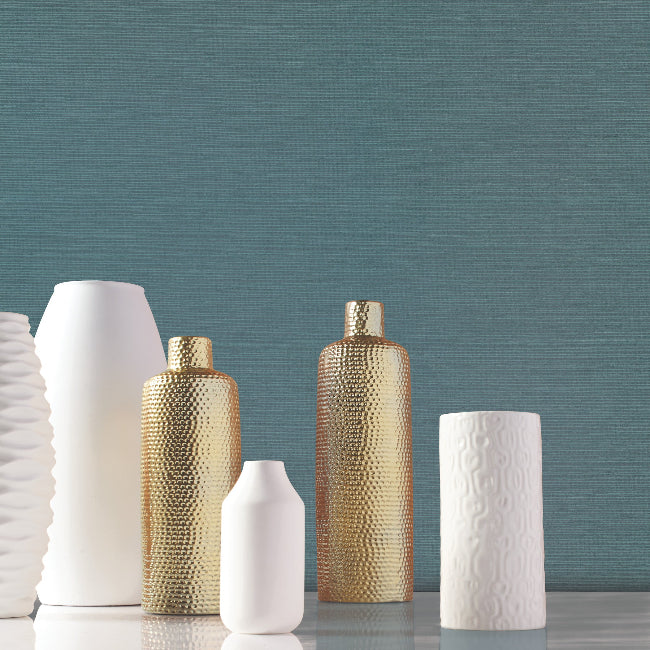 Makasa Sisal Wallpaper- Teal