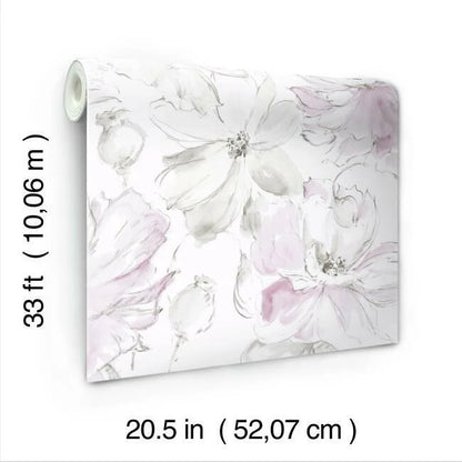 Floral Dreams Wallpaper (Berry)