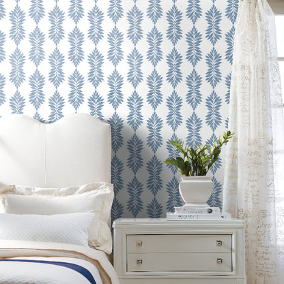 Broadsands Botanica Wallpaper- Chambray