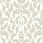 Royal Fern Damask Wallpaper- Beige