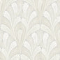 Shell Damask Wallpaper- Grey