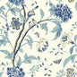 Teahouse Floral Sure Strip Wallpaper- Blue/White