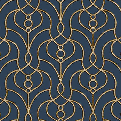 Divine Trellis Wallpaper (Navy)