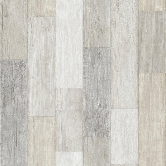 Pallet Board Wallpaper- Bleached