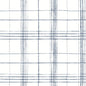 Farmhouse Plaid Wallpaper- Navy/White