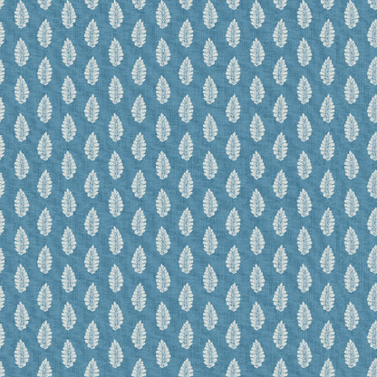 Leaf Pendant Wallpaper- Blue