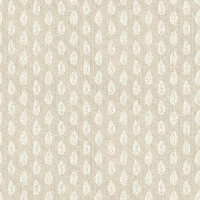 Leaf Pendant Wallpaper- Linen