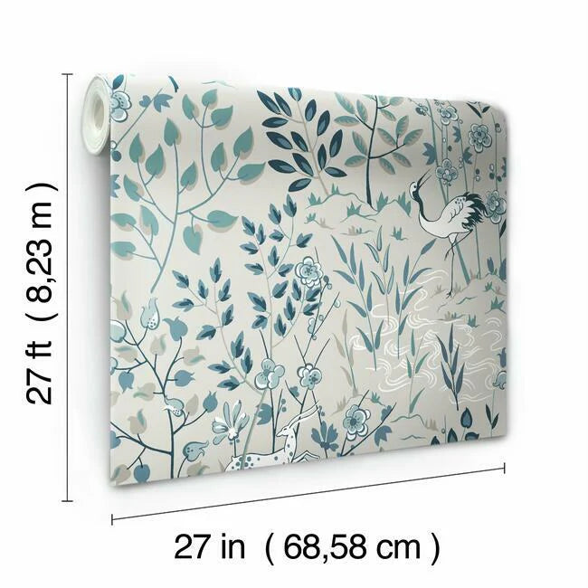 Aspen Wallpaper (Steel Blue)