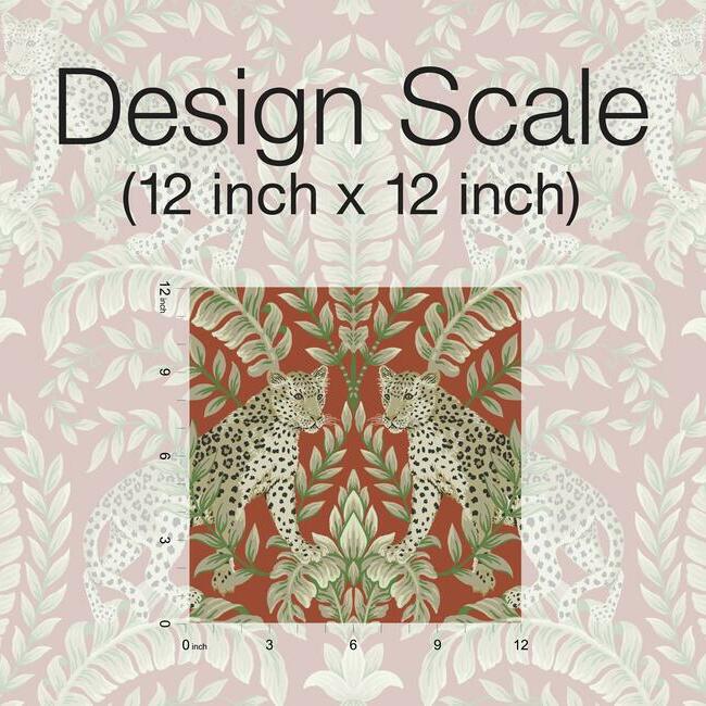 Jungle Leopard Wallpaper (Orange)