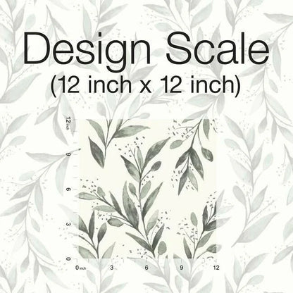 Olive Branch Wallpaper (Charcoal)