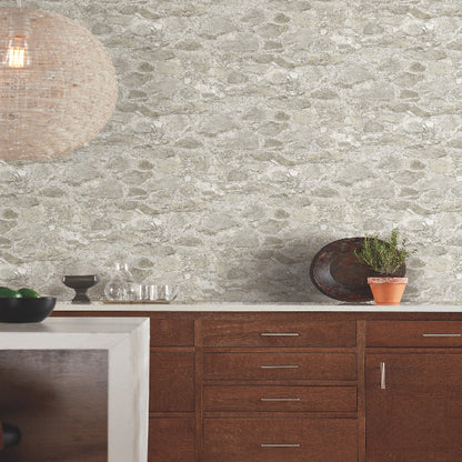 Field Stone Wallpaper- Taupe