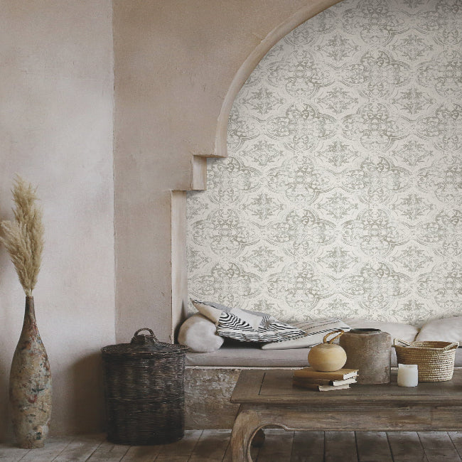 Quartet Wallpaper- White/Neutral