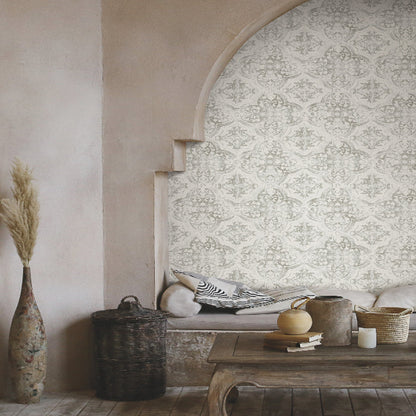 Quartet Wallpaper- White/Neutral