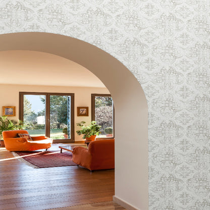 Quartet Wallpaper- White/Neutral