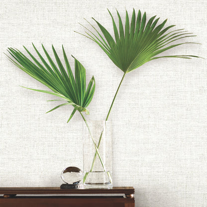 Papyrus Weave Wallpaper- Off White