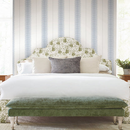 Tandem Stripe Wallpaper- Blue