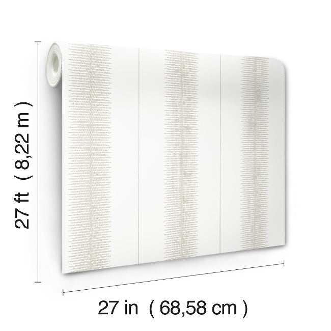 Tandem Stripe Wallpaper- Taupe