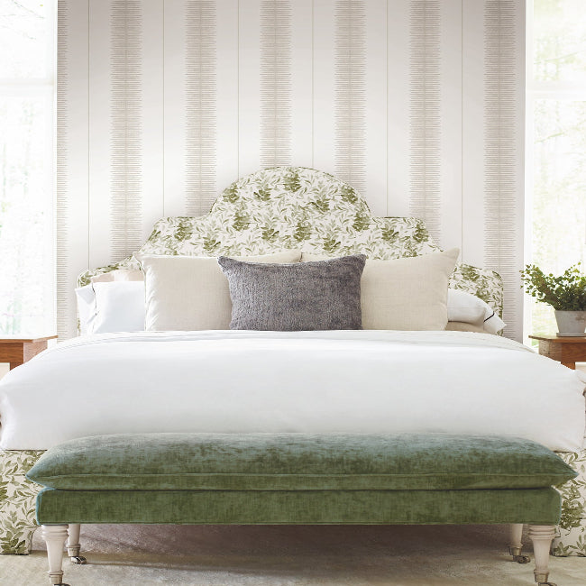 Tandem Stripe Wallpaper- Taupe