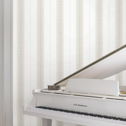 Tandem Stripe Wallpaper- Taupe