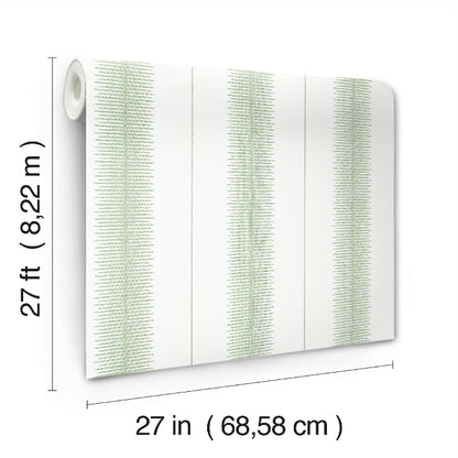 Tandem Stripe Wallpaper- Green