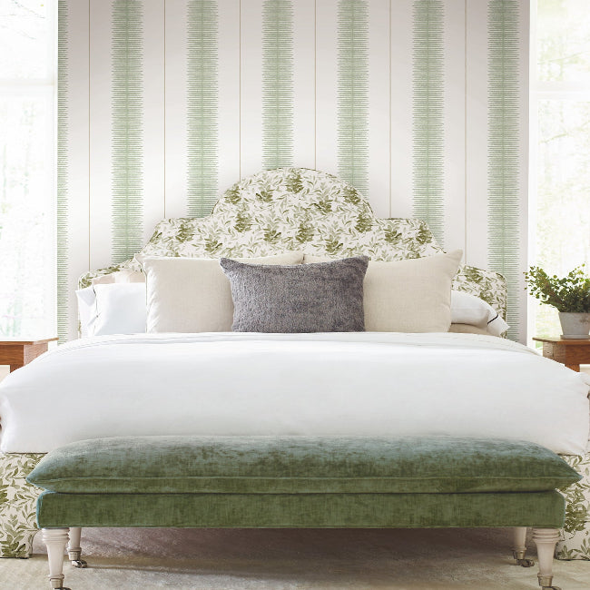 Tandem Stripe Wallpaper- Green