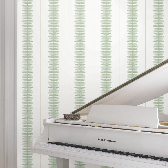 Tandem Stripe Wallpaper- Green