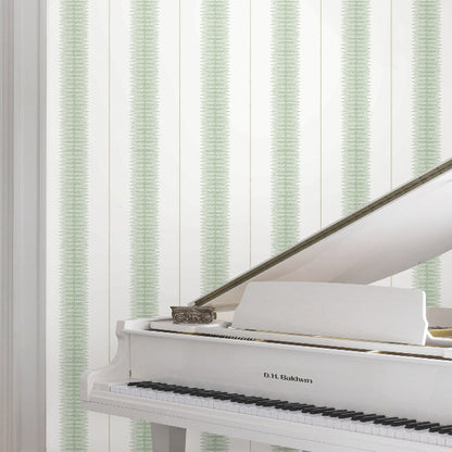 Tandem Stripe Wallpaper- Green