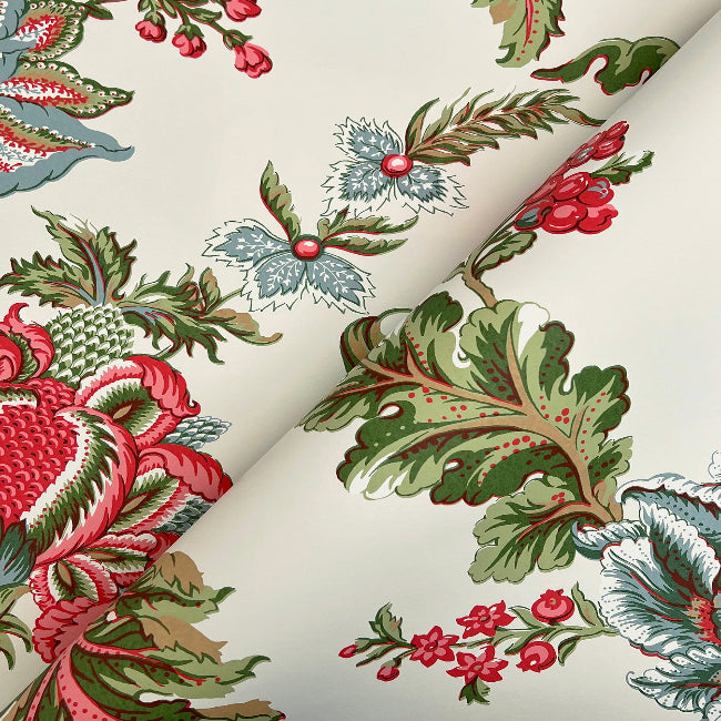 Monroe Wallpaper- Rhubarb