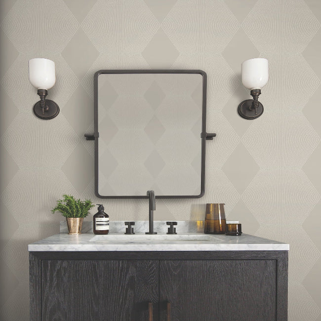 Diamond Legacy Wallpaper- Taupe