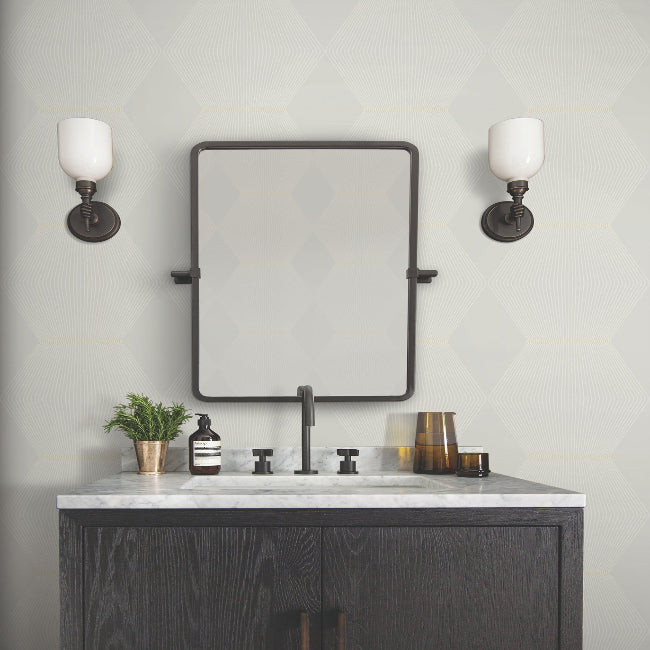 Diamond Legacy Wallpaper- Soft Grey