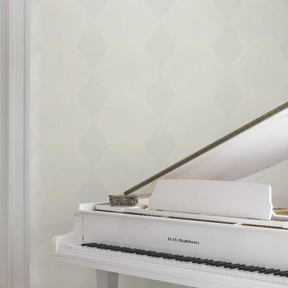 Diamond Legacy Wallpaper- Soft Grey