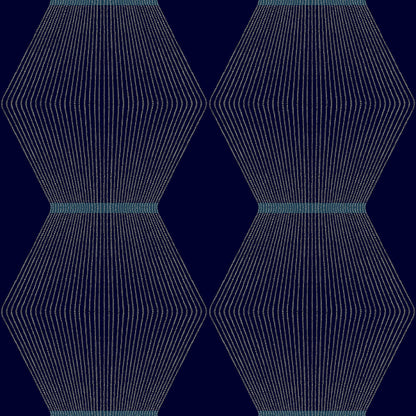 Diamond Legacy Wallpaper- Navy