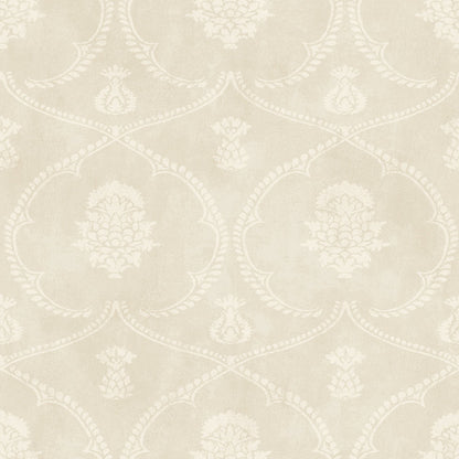 Royal Damask Wallpaper- Beige
