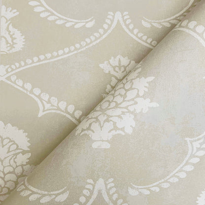 Royal Damask Wallpaper- Soft Grey