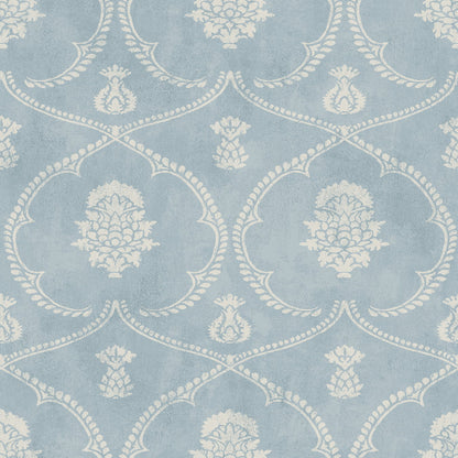 Royal Damask Wallpaper- Blue