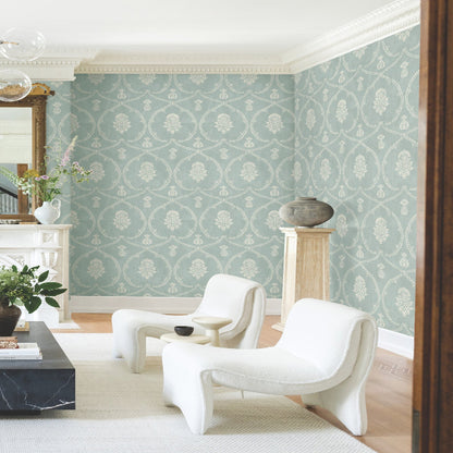Royal Damask Wallpaper- Jade