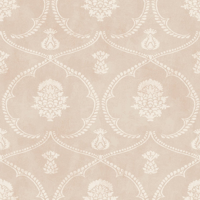 Royal Damask Wallpaper- Blush