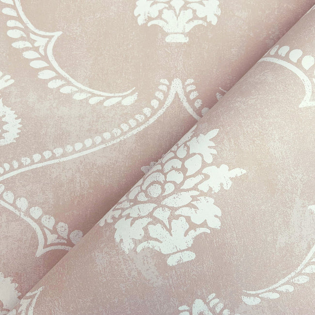 Royal Damask Wallpaper- Blush