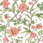 Courtyard Botanical Wallpaper- Rose