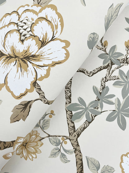 Courtyard Botanical Wallpaper- Neutral