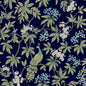 Peacock Estate Wallpaper- Navy