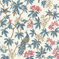 Peacock Estate Wallpaper- White
